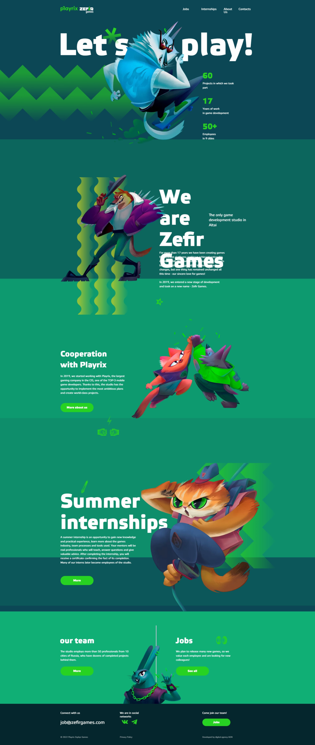 Zefir Games Concept Ontwerp